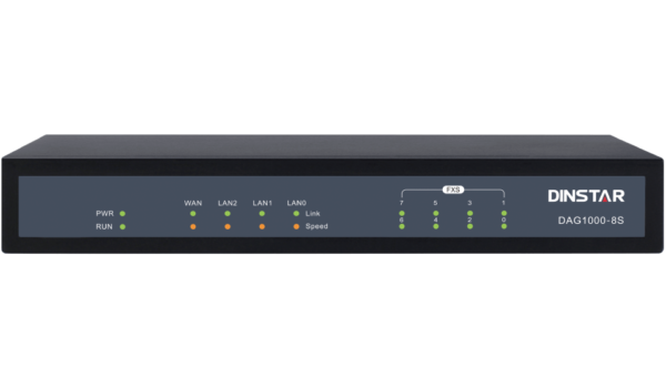 Dinstar DAG1000-8S FXS Analog VoIP Gateway